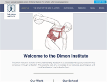 Tablet Screenshot of dimoninstitute.org